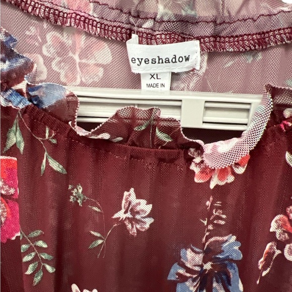 Floral Multi Colored Mini Dress, Sz XL - Picture 6 of 7